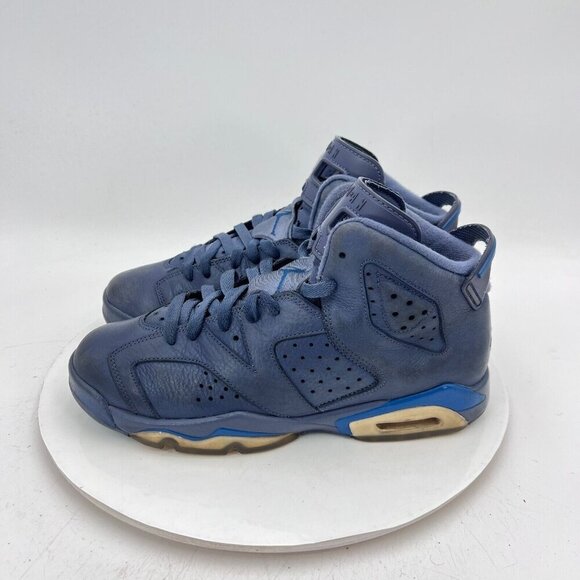 Nike Air Jordan 6 Youth Size 7Y Women 8.5 384665-400 Diffused Blue Training Shoe - Picture 1 of 11